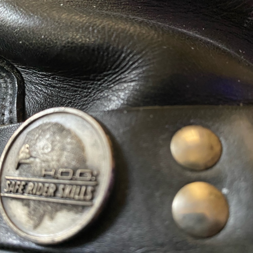 Carolina boots Harley Davidson emblems black oil resistant Mens 9 / Woman’s 11 - Picture 3 of 12